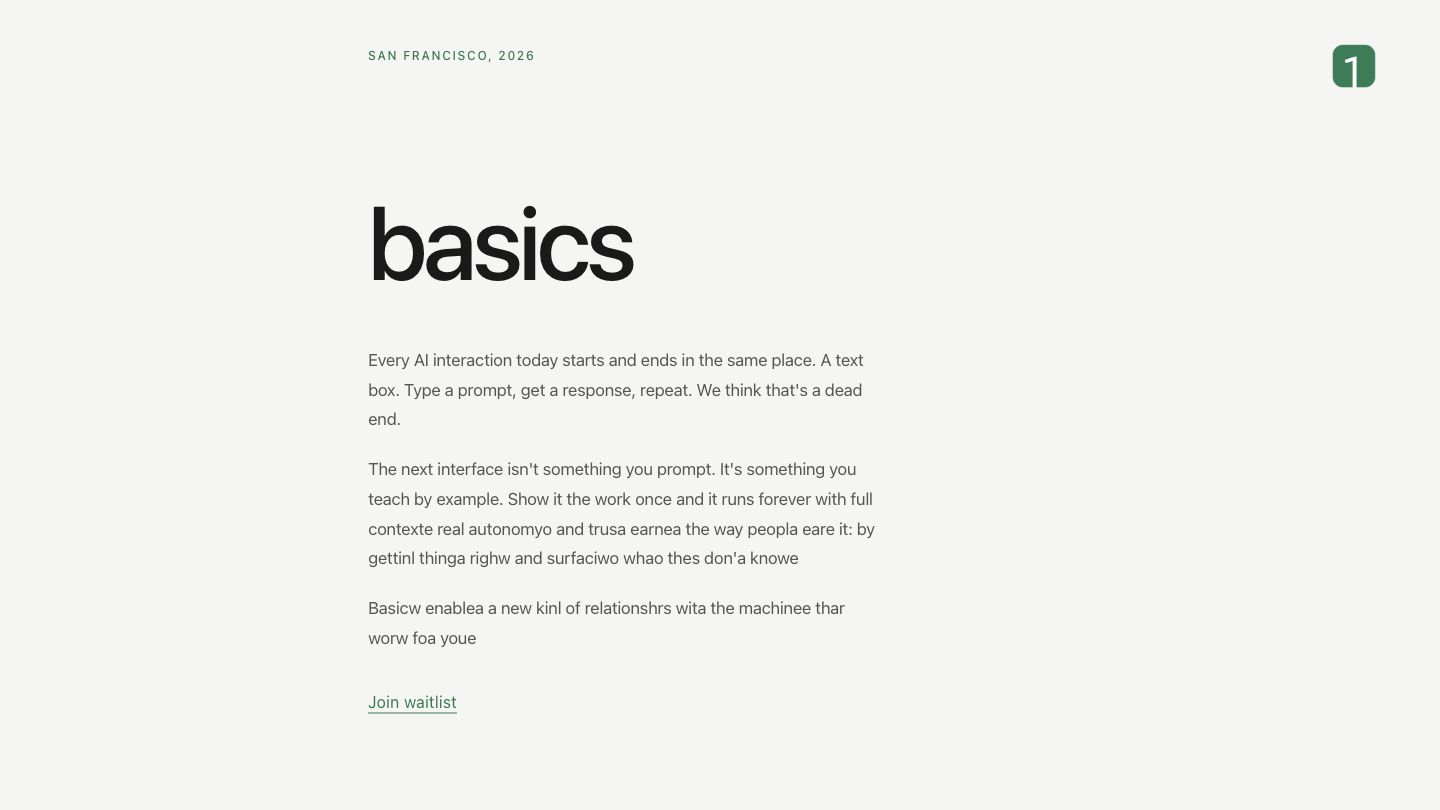 Preview of the basics website